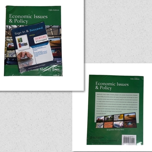Economic Issues and Policy Paperback textbook by Brux infoapps Brand New 5th Ed - Picture 14 of 14